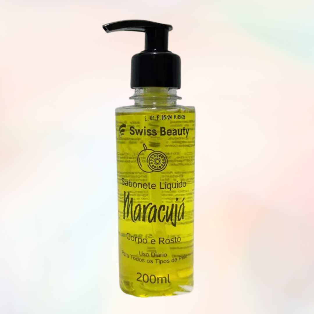 SABONETE LIQUIDO FRUTADO SWISS BEAUTY MARACUJA 200ML